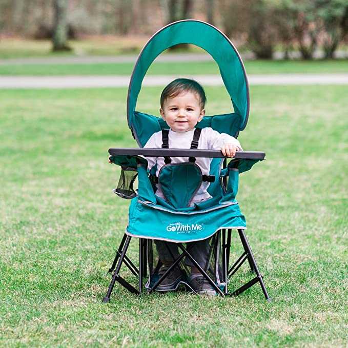 Outdoor Portable Chair with Sun Canopy